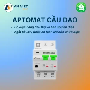 Aptomat cầu dao Wifi Hunonic Notec